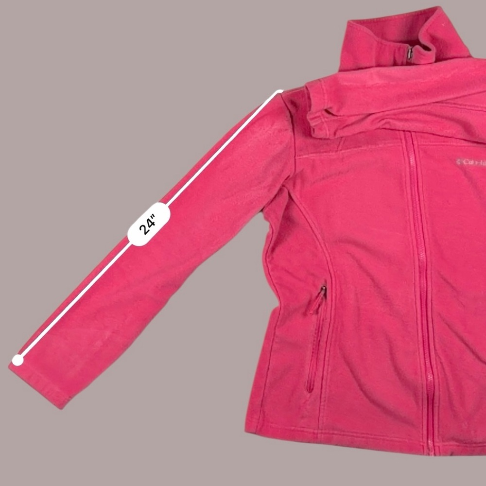 Columbia Women’s Pink Fleece Full Zip Jacket L – Style - Picture 13 of 17